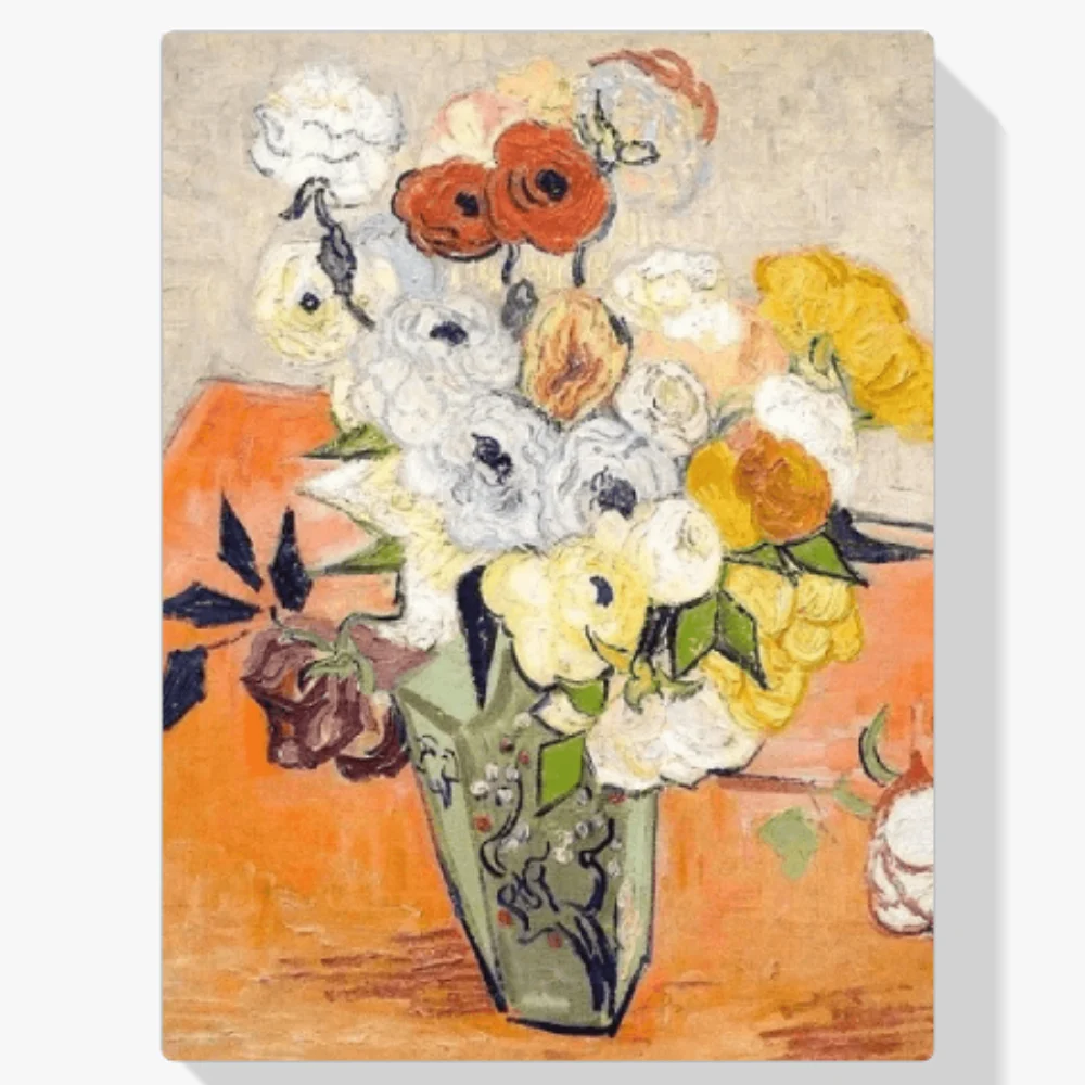 Pintura Diamante - Rosas y Anémonas