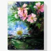 Pintura Diamante - Rosas y nenúfares