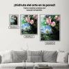 Pintura Diamante - Rosas y nenúfares