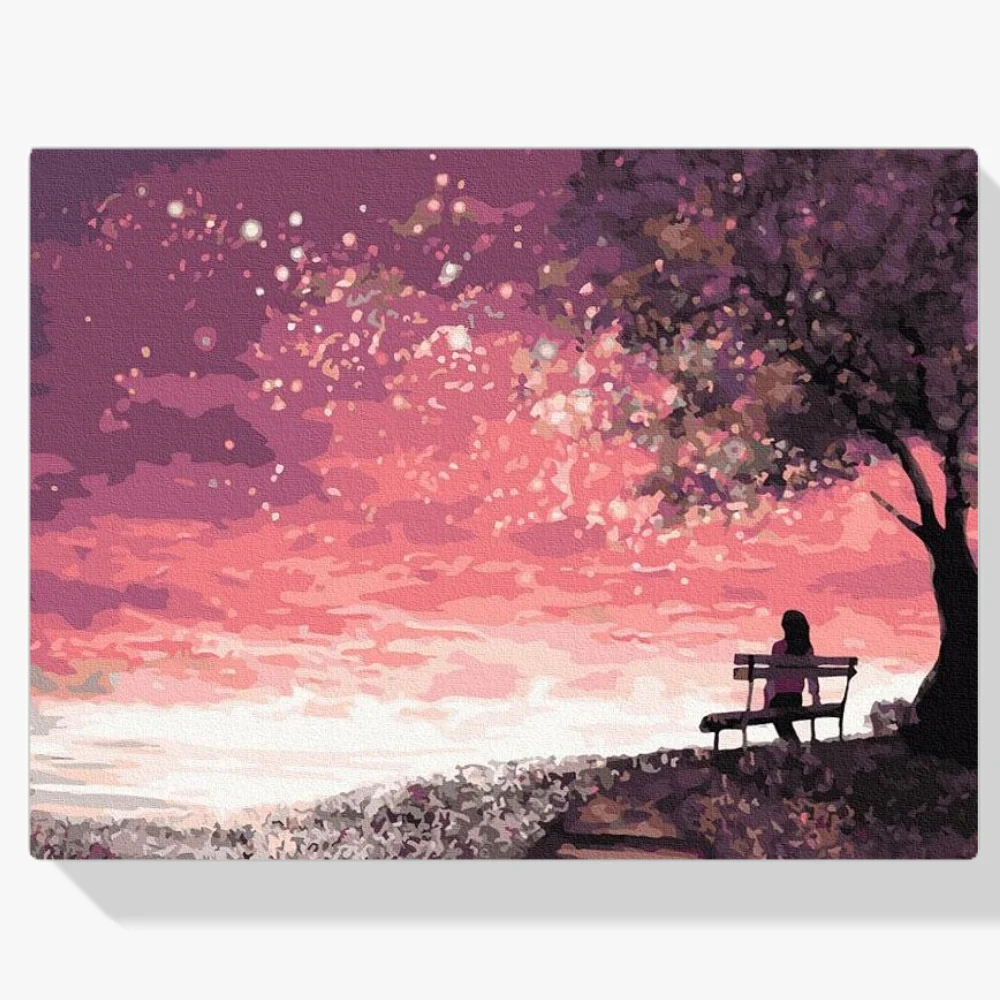 Pintura Diamante - Soñando bajo las estrellas