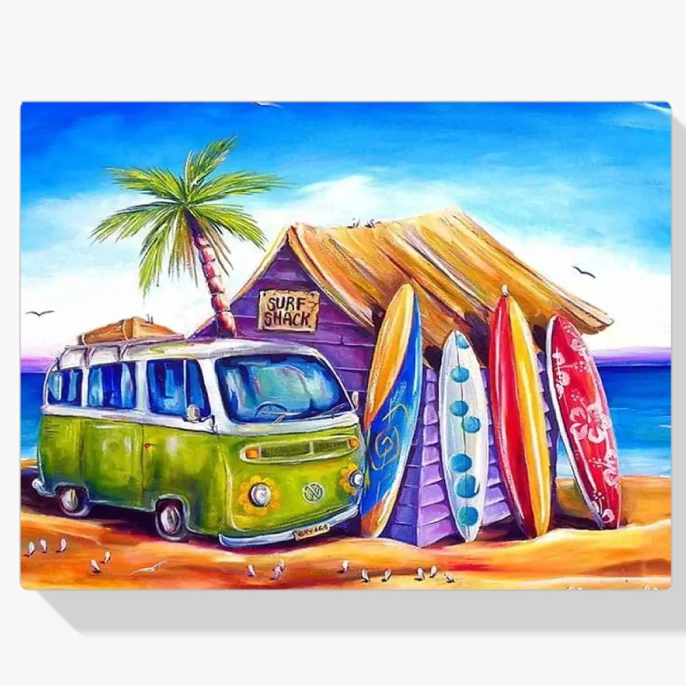 Pintura Diamante - Surf