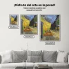 Pintura Diamante - Terraza del café por la noche