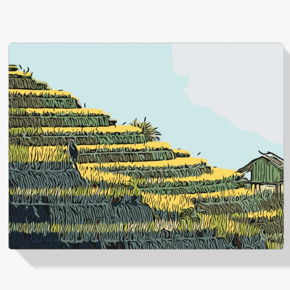 Pintura Diamante - Terrazas de arroz