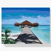 Pintura Diamante - Tranquilidad junto al mar