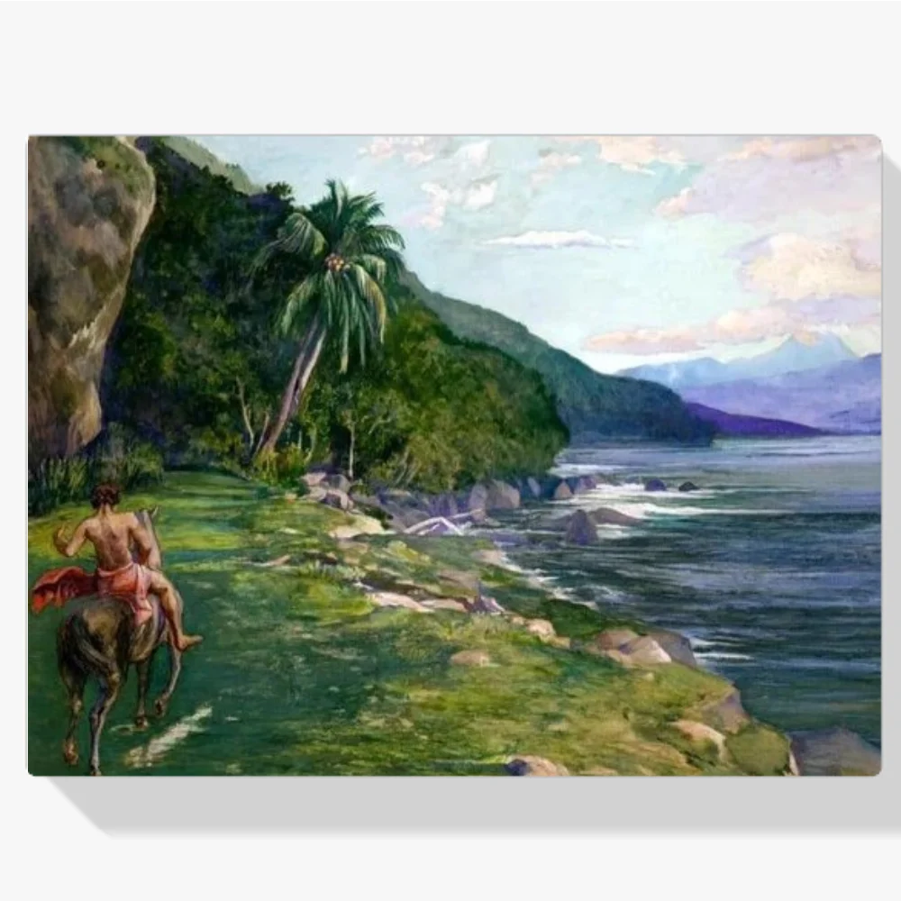 Pintura Diamante - Un camino de herradura en Tahití