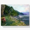 Pintura Diamante - Un camino de herradura en Tahití