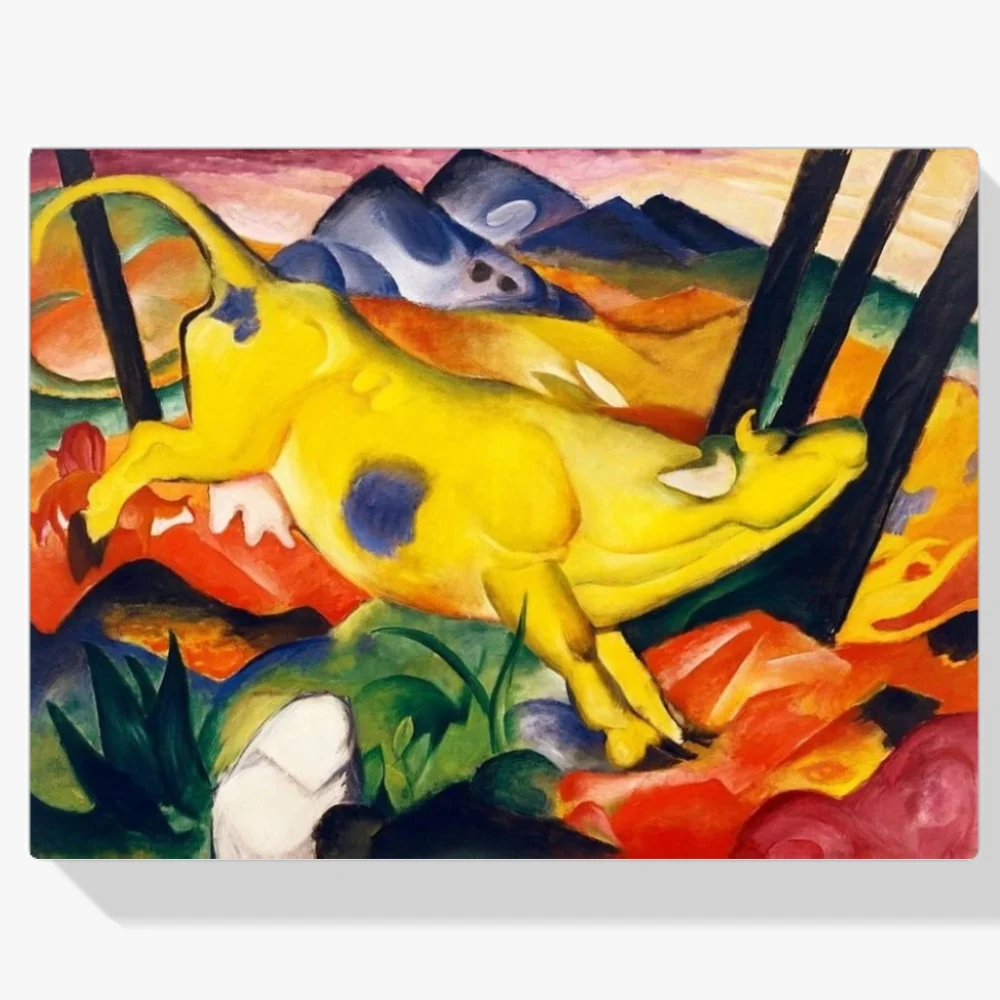 Pintura Diamante - Vaca amarilla