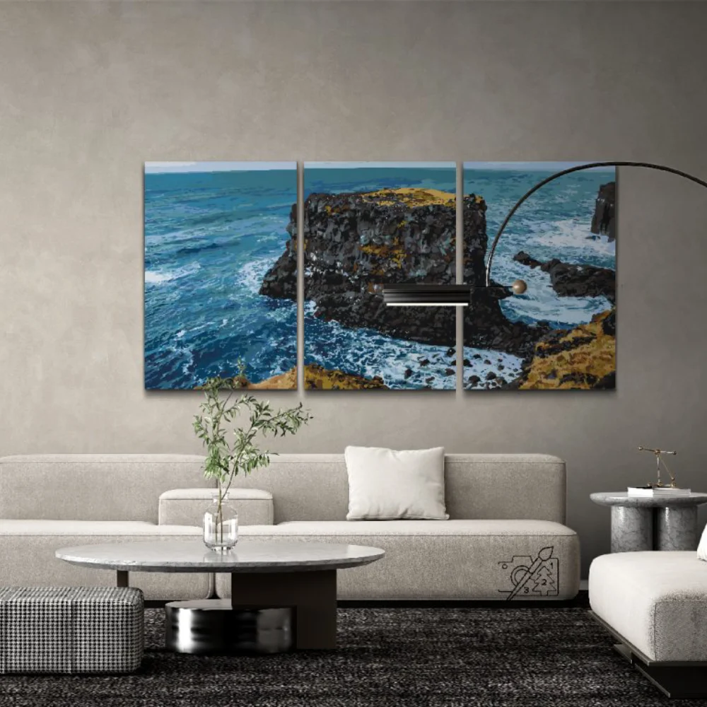 Pintura Diamante - Vista del acantilado (Lote de 3)
