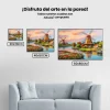 Pintura Diamante - Zaanse schans con molino de viento