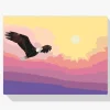 Pintura Diamante - Águila al atardecer