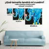 Pintura Diamante - Alegre elefante con mariposa