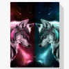 Pintura Diamante - Amor lobo