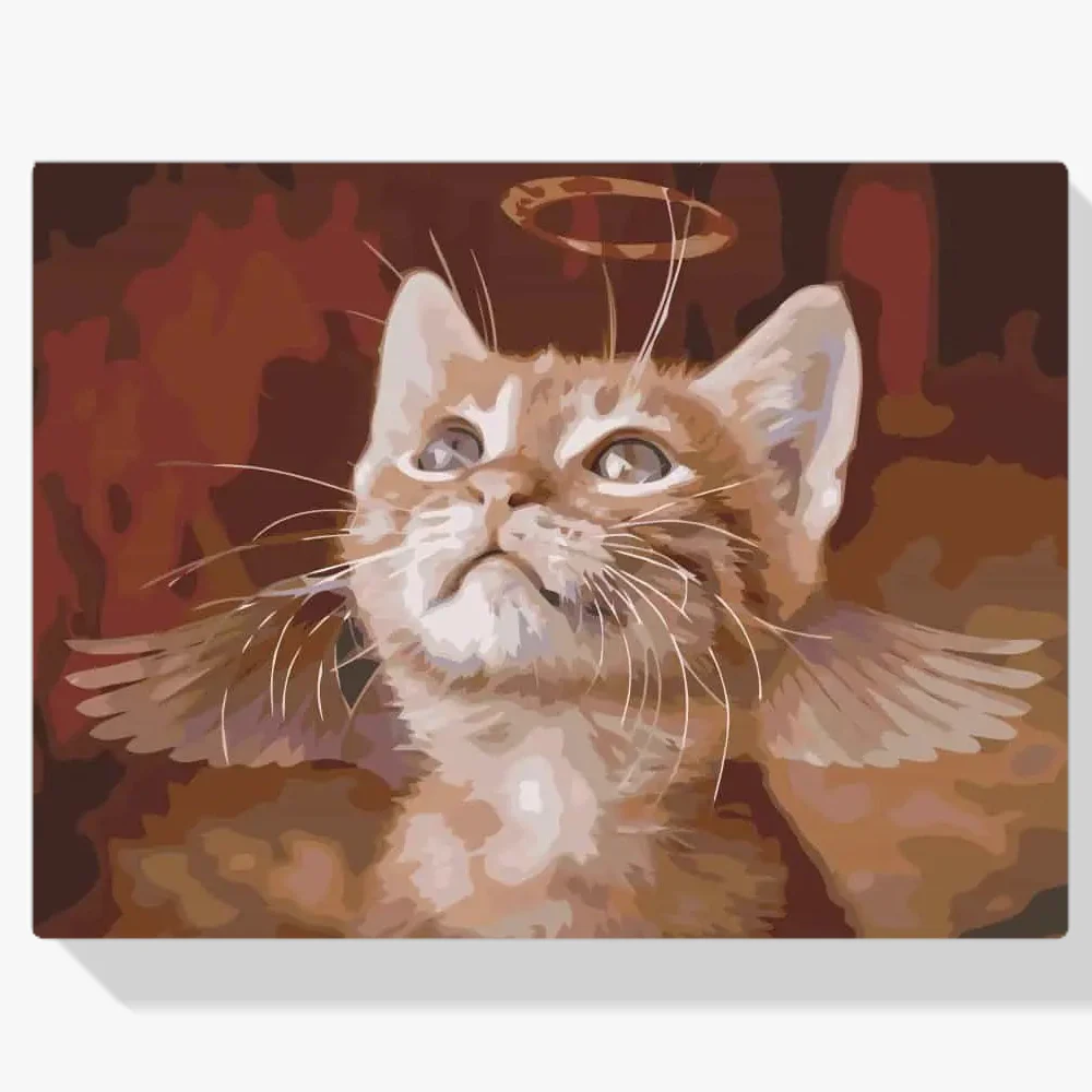 Pintura Diamante - Ángel Gato