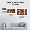 Pintura Diamante - Animales de safari 3 paneles