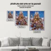 Pintura Diamante - Árbol de Navidad con perros