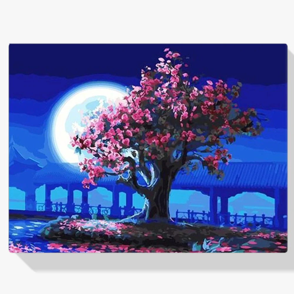 Pintura Diamante - Árbol de medianoche