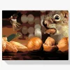 Pintura Diamante - Ardilla y pájaro