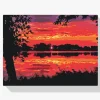 Pintura Diamante - Atardecer rojo