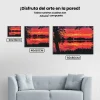 Pintura Diamante - Atardecer rojo