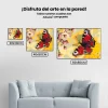 Pintura Diamante - Babočka ojo de pavo real