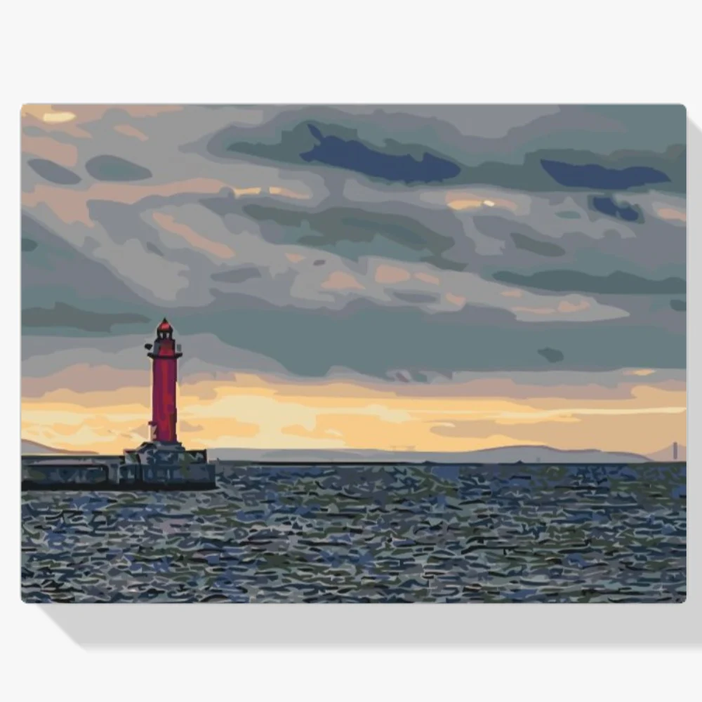 Pintura Diamante - Baliza roja