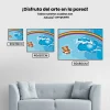 Pintura Diamante - Ballena y osito de peluche