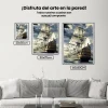 Pintura Diamante - Barco en el mar tormentoso