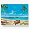 Pintura Diamante - Barco en la playa