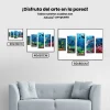 Pintura Diamante - Bellos animales marinos 5 paneles