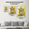 Pintura Diamante - Búho abstracto amarillo