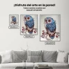 Pintura Diamante - Búho azul