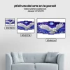 Pintura Diamante - Búho bajo la luna 5 paneles