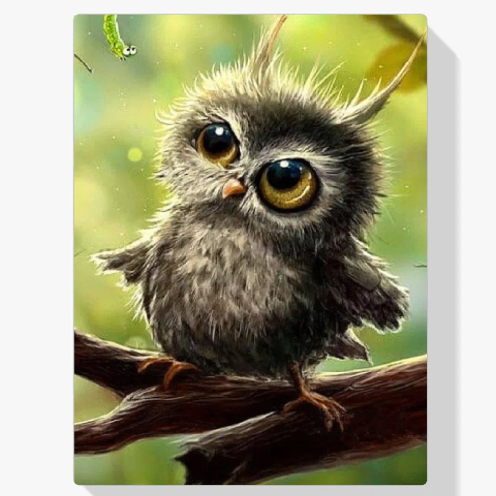 Pintura Diamante - Búho bebé
