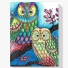 Pintura Diamante - Búho de colores