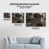Pintura Diamante - Búho en una rama en la oscuridad