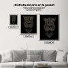 Pintura Diamante - Búho negro y amarillo