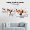 Pintura Diamante - Búho nival dorado
