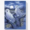Pintura Diamante - Búhos de invierno