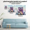 Pintura Diamante - Búhos infantiles