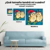 Pintura Diamante - Búhos navideños