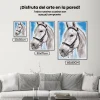 Pintura Diamante - Caballo blanco