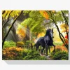 Pintura Diamante - Caballo en el bosque