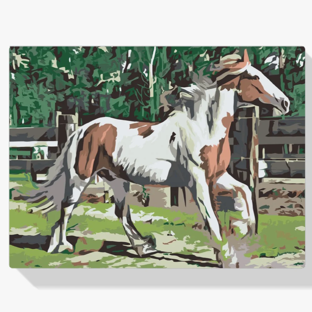 Pintura Diamante - Caballo en el corral