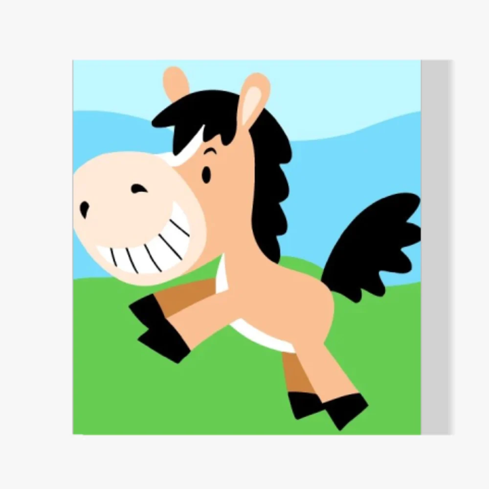 Pintura Diamante - Caballo saltarín