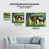 Pintura Diamante - Caballos bajo un árbol
