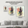 Pintura Diamante - Caballos corredores multicolores