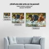 Pintura Diamante - Caballos en el agua
