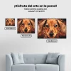 Pintura Diamante - Cabeza de perro salchicha