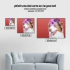 Pintura Diamante - Cachorro con flor en la cabeza