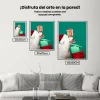Pintura Diamante - Cachorro con regalo y gorro de Papá Noel